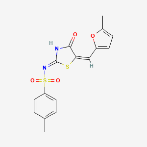 4-Methyl-N-{(5e)-5-[(5-Methyl-2-Furyl)methylene]-4-Oxo-4,5-Dihydro-1,3-Thiazol-2-Yl}benzenesulfonamide