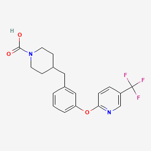 4-(3-{[5-(Trifluoromethyl)pyridin-2-Yl]oxy}benzyl)piperidine-1-Carboxylic Acid