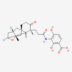 3-({3-[(1S,4aS,6S,7S,9S,9aR)-1,6-dimethyl-2-oxodecahydro-6,9-epoxy-4a,7-methanobenzo[7]annulen-1-yl]propanoyl}amino)-2,4-dihydroxybenzoic acid