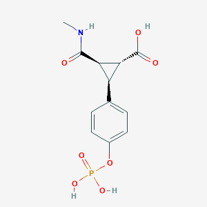 2-Methylcarbamoyl-3-(4-phosphonooxy-phenyl)-cyclopropanecarboxylic acid