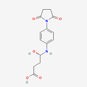 4-[4-(2,5-Dioxo-pyrrolidin-1-YL)-phenylamino]-4-hydroxy-butyric acid