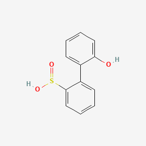 molecular formula C12H10O3S B10756448 2'-Hydroxy-1,1'-biphenyl-2-sulfinic acid CAS No. 77136-31-3