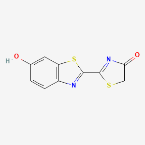 2-(6-hydroxy-1,3-benzothiazol-2-yl)-1,3-thiazol-4(5H)-one