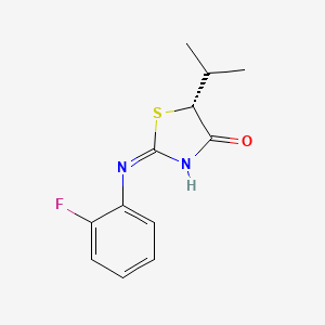 (5r)-2-[(2-Fluorophenyl)amino]-5-(1-Methylethyl)-1,3-Thiazol-4(5h)-One