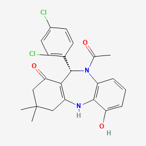 (11r)-10-Acetyl-11-(2,4-Dichlorophenyl)-6-Hydroxy-3,3-Dimethyl-2,3,4,5,10,11-Hexahydro-1h-Dibenzo[b,E][1,4]diazepin-1-One