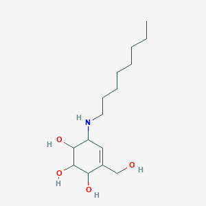 (1R,3S,6R)-4-Hydroxymethyl-6-octylamino-cyclohex-4-ene-1,2,3-triol