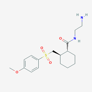 (1R,2R)-N-(2-Aminoethyl)-2-{[(4-methoxyphenyl)sulfonyl]methyl}cyclohexanecarboxamide