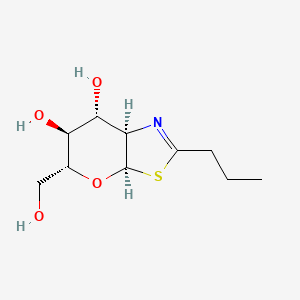 molecular formula C10H17NO4S B10756587 (3ar,5r,6s,7r,7ar)-5-(Hydroxymethyl)-2-Propyl-5,6,7,7a-Tetrahydro-3ah-Pyrano[3,2-D][1,3]thiazole-6,7-Diol 