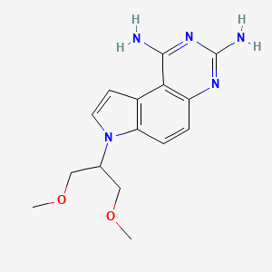 7-[2-Methoxy-1-(methoxymethyl)ethyl]-7H-pyrrolo[3,2-F] quinazoline-1,3-diamine