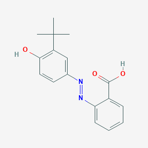 molecular formula C17H18N2O3 B10756647 2-((3'-Tertbutyl-4'-hydroxyphenyl)azo)benzoic acid 