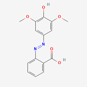 molecular formula C15H14N2O5 B10756662 2-((3',5'-Dimethoxy-4'-hydroxyphenyl)azo)benzoic acid 