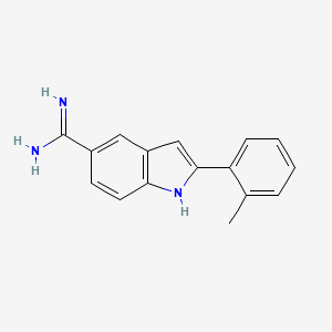 2-(2-Methylphenyl)-1H-indole-5-carboximidamide