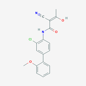 (2Z)-N-(3-chloro-2'-methoxybiphenyl-4-yl)-2-cyano-3-hydroxybut-2-enamide