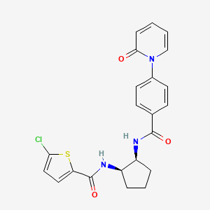 5-Chloro-N-((1R,2S)-2-(4-(2-oxopyridin-1(2H)-YL)benzamido) cyclopentyl)thiophene-2-carboxamide