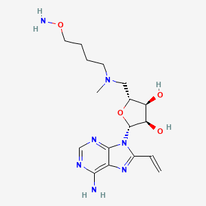 molecular formula C17H27N7O4 B10756741 5'-{[4-(Aminooxy)butyl](methyl)amino}-5'-deoxy-8-ethenyladenosine 