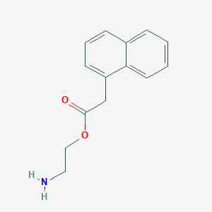 molecular formula C14H15NO2 B10756804 2-Aminoethyl naphthalen-1-ylacetate 