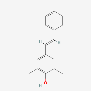 2,6-dimethyl-4-[(E)-2-phenylethenyl]phenol