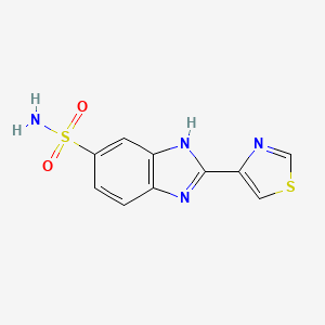 2-(1,3-thiazol-4-yl)-1H-benzimidazole-5-sulfonamide