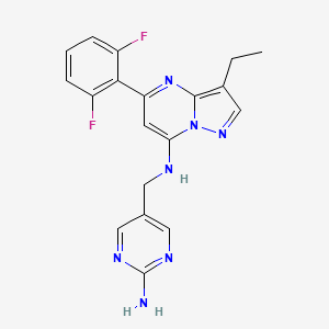 N-((2-Aminopyrimidin-5-Yl)methyl)-5-(2,6-Difluorophenyl)-3-Ethylpyrazolo[1,5-A]pyrimidin-7-Amine