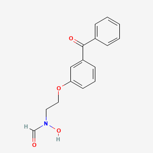 2-(3-Benzoylphenoxy)ethyl(hydroxy)formamide