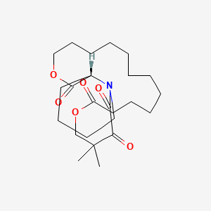 (21S)-1Aza-4,4-dimethyl-6,19-dioxa-2,3,7,20-tetraoxobicyclo[19.4.0] pentacosane