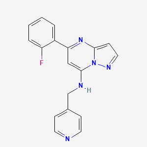 5-(2-Fluorophenyl)-N-(Pyridin-4-Ylmethyl)pyrazolo[1,5-A]pyrimidin-7-Amine