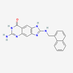 6-Amino-2-[(1-Naphthylmethyl)amino]-3,7-Dihydro-8h-Imidazo[4,5-G]quinazolin-8-One