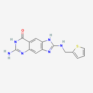 6-Amino-2-[(Thiophen-2-Ylmethyl)amino]-1,7-Dihydro-8h-Imidazo[4,5-G]quinazolin-8-One