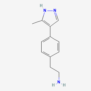 2-[4-(3-Methyl-1h-Pyrazol-4-Yl)phenyl]ethanamine