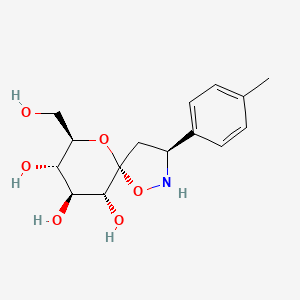 (3S,5R,7R,8S,9S,10R)-7-(hydroxymethyl)-3-(4-methylphenyl)-1,6-dioxa-2-azaspiro[4.5]decane-8,9,10-triol