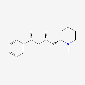 molecular formula C18H29N B10756985 (2S)-1-methyl-2-[(2S,4R)-2-methyl-4-phenylpentyl]piperidine 