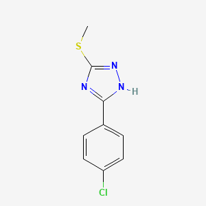 3-(4-Chlorophenyl)-5-(methylthio)-4H-1,2,4-triazole