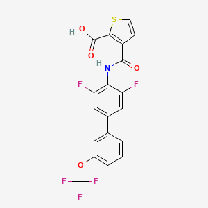 3-({[3,5-Difluoro-3'-(Trifluoromethoxy)biphenyl-4-Yl]amino}carbonyl)thiophene-2-Carboxylic Acid