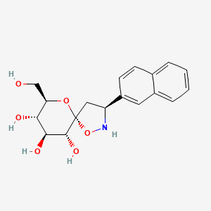 (3S,5R,7R,8S,9S,10R)-7-(hydroxymethyl)-3-(2-naphthyl)-1,6-dioxa-2-azaspiro[4.5]decane-8,9,10-triol