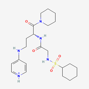 [[Cyclohexanesulfonyl-glycyl]-3[pyridin-4-YL-aminomethyl]alanyl]piperidine