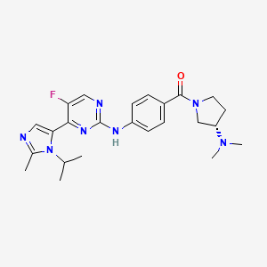 N-(4-{[(3s)-3-(Dimethylamino)pyrrolidin-1-Yl]carbonyl}phenyl)-5-Fluoro-4-[2-Methyl-1-(1-Methylethyl)-1h-Imidazol-5-Yl]pyrimidin-2-Amine