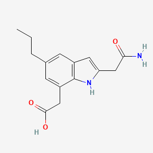 (2-Carbamoylmethyl-5-propyl-octahydro-indol-7-YL)acetic acid