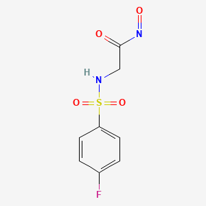 2-[(4-fluorophenyl)sulfonylamino]-N-oxo-ethanamide