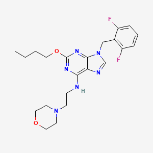 2-Butoxy-9-(2,6-Difluorobenzyl)-N-(2-Morpholin-4-Ylethyl)-9h-Purin-6-Amine