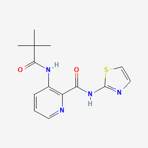 3-[(2,2-Dimethylpropanoyl)amino]-N-1,3-Thiazol-2-Ylpyridine-2-Carboxamide