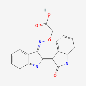 2-[(Z)-[(2Z)-2-(2-oxo-7H-indol-3-ylidene)-7H-indol-3-ylidene]amino]oxyacetic acid