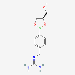 (R)-1-(4-(4-(Hydroxymethyl)-1,3,2-dioxaborolan-2-YL)benzyl)guanidine