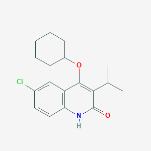 6-Chloro-4-(cyclohexyloxy)-3-isopropylquinolin-2(1H)-one