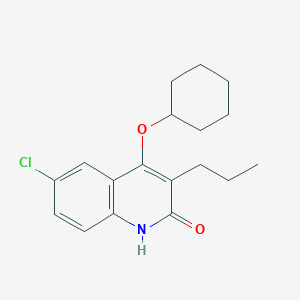 6-Chloro-4-(cyclohexyloxy)-3-propylquinolin-2(1H)-one