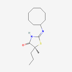 (5S)-2-(cyclooctylamino)-5-methyl-5-propyl-1,3-thiazol-4(5H)-one