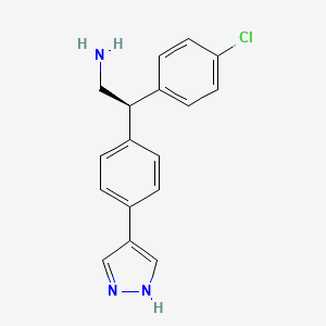 (2r)-2-(4-Chlorophenyl)-2-[4-(1h-Pyrazol-4-Yl)phenyl]ethanamine