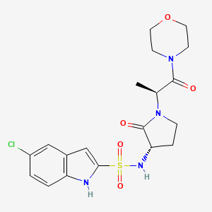 molecular formula C19H23ClN4O5S B10757220 5-Chloro-N-{(3s)-1-[(1s)-1-Methyl-2-Morpholin-4-Yl-2-5-Chloro-N-{(3s)-1-[(1s)-1-Methyl-2-Morpholin-4-Yl-2-Sulfonamide 