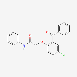 2-[4-chloro-2-(phenylcarbonyl)phenoxy]-N-phenylacetamide