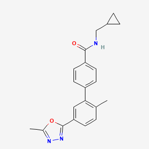 N-(Cyclopropylmethyl)-2'-Methyl-5'-(5-Methyl-1,3,4-Oxadiazol-2-Yl)biphenyl-4-Carboxamide