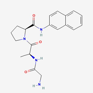 molecular formula C20H24N4O3 B10757263 Glycylalanyl-N-2-Naphthyl-L-Prolineamide 